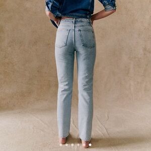 Sezane Light Blue Straight Leg Jeans